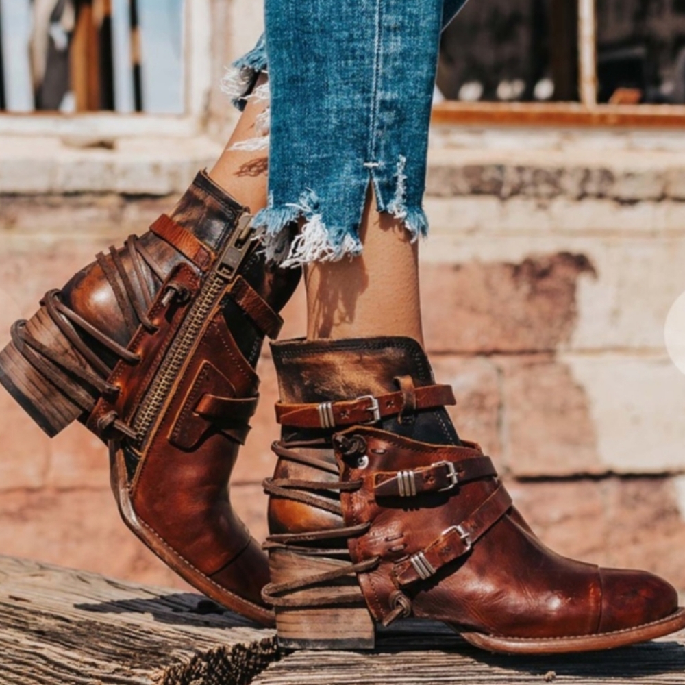 FREEBIRD BY STEVEN Crue Boots in Cognac size 11